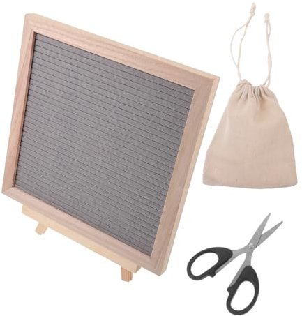 Gadpiparty 1 Satz Brief-Anschlagbrett erste Wohnkultur dekoratives Nachrichtenbrett Brieftafel für zu Hause Letterboard-Schilder Brieftafeln Letterboard-Buchstaben Briefbrett gefühlt Grau