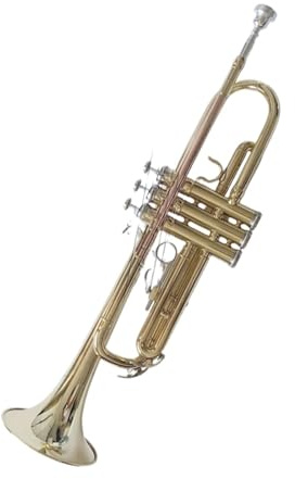 Professional Trumpet B-Dur Linkshänder-Trompete Umgekehrtes Instrument Gold