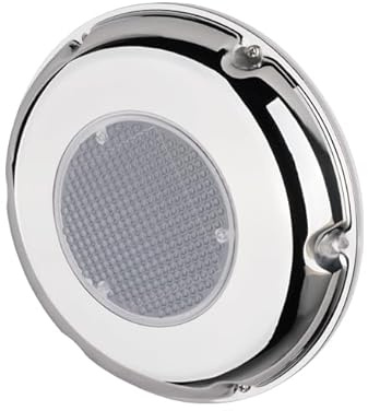 SEAFLO Solar Powered Ventilator Fan – 900 Cubic Ft/h Airflow, 1.2W Solar Panel, Waterproof, Low Noise, Intake & Exhaust Blades for Boats, RVs, Trailers (Stainless Steel with Battery and Switch)