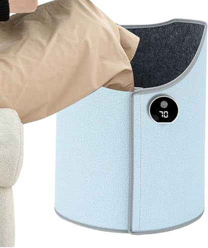 Fußwärmer unter dem Schreibtisch, elektrisch beheizte Matte mit 5 Heizstufen, tragbarer, faltbarer Beinwärmer für Büro und Zuhause, weiches Polyester-Heizkissen für den Innenbereich, Farbvariationen
