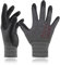 DEX FIT FN330 Guanti da Lavoro, Fit 3D Comodo ed Elastico, Presa Power, Smart Touch, Gomma Nitrilica Resistente e Traspirante, Sottili e Leggeri, Lavabili in Lavatrice, Nero-Grigio 7 (S) 12 Paia