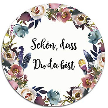 50 Sticker Hochzeit Schön, DASS du da bist!, Aufkleber Hochzeit Gastgeschenk (BOHO Hochzeit)