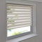 Sonnenschutz-HH - Doppelrollo Klemmfix ohne Bohren Vario Seitenzug Duorollo AUSSENMAß Breite 150 x 220 cm Höhe - Leinen-Struktur Creme