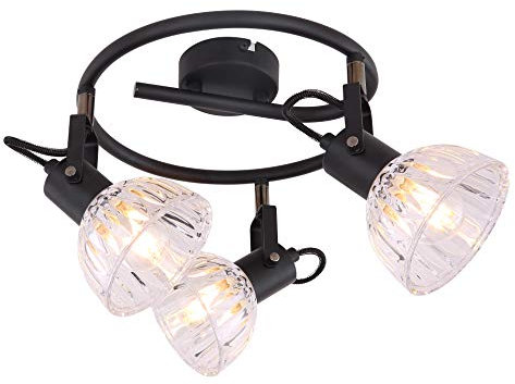 GLOBO Strahler, Metall, 40 W, Schwarz