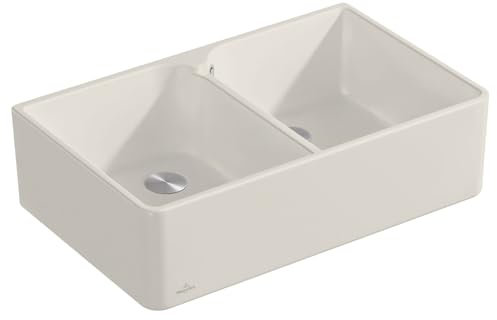Villeroy & Boch Spülstein 80 X - 6380 01 KR Crema Keramikspüle Handbetätigung