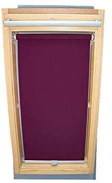 Rollo für VELUX Dachfenster Sichtschutzrollo für TYP GGL/GPL - 306 oder M06 - Farbe lila - mit Haltekrallen