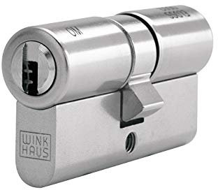Winkhaus keyTec X-tra Doppelzylinder 50-60 mm | Profilzylinder Schließzylinder Türzylinder mit Not- und Gefahrenfunktion Bohrschutz Ziehschutz | Patentschutz | inkl. 5 Schlüssel & Sicherungskarte