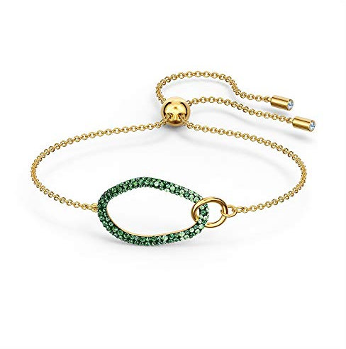 Swarovski The Elements Armband- Grün vergoldet