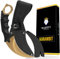 Majesty Forest® Karambit Messer (Gold) - Sehr scharfe Klinge - CSGO Trainer mit Holster und Klingenschutz