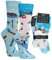 krautwear Herren Damen 2 Paar Lustige Bunte Gemusterte Fun Sneaker Socken Witzige Strümpfe Baumwolle (42-47, Wintersport)