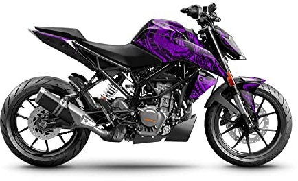 ARider Dekor (Aufkleber) passend für KTM Duke 125/390 2017-2022 | Dragon Edition (Lila)