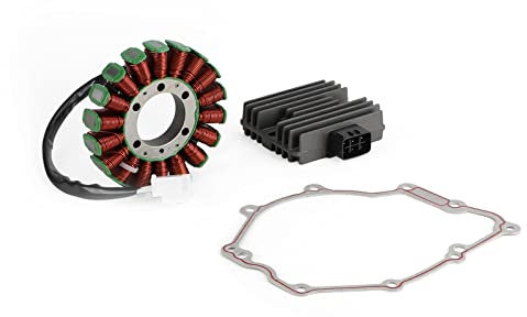 Bruce & Shark Stator mit Regler und Dichtung Set OEM:2C0-81410-00 für Ya-ma-ha YZF-R6 R6 RJ11 RJ15 Bj 2006-2016