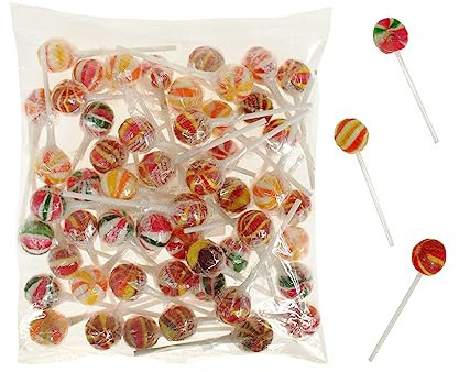 Frucht Lutscher Kugel Cojak 8 Gramm 50 Stück, lollies großpackung einzeln verpackt