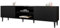 Mirjan24 TV Schrank Nakomo 2K1P, Fernsehschrank, B:180 x H:53 x T:40 cm, TV Lowboard mit Griffloses Öffnungssystem, Fernsehtisch, TV Tisch, Unterschrank, TV Board, Schrank, TV Bank (Schwarz)