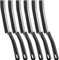 Yeria - Cepillo de Limpieza de Espacios, Cepillo de Limpieza para baño y Cepillo de Limpieza de cerdas duras, para ranurar, Cuarto de baño, Aseo, Cocina (6 Negro)
