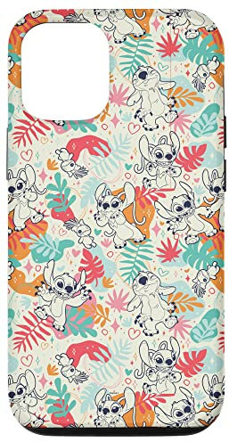 iPhone 12/12 Pro Disney Lilo & Stitch Patterns (Stitch & Angel) Case
