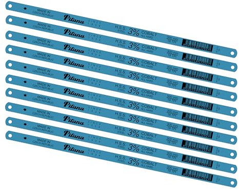 HSS All Hard - Hoja de sierra manual para metal, 300 mm, 18 dientes (10 unidades)