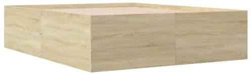 vidaXL Cadre de lit sans Matelas chêne Sonoma 160x200 cm