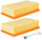 Lot de 2 filtres plissés plats pour Bosch GAS 35 L AFC, GAS 35 L SFC+, GAS 35 M AFC, GAS 55 M AFC, filtre de rechange pour Kärcher 6.904-367.0 NT25/1 Ap, NT 30/1, NT35/1 Ap aspirateur