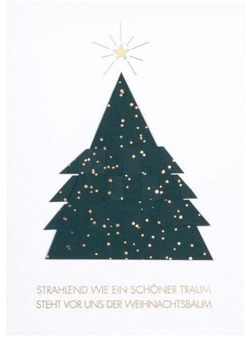 Räder Papierkunstkarte Weihnachtsbaum