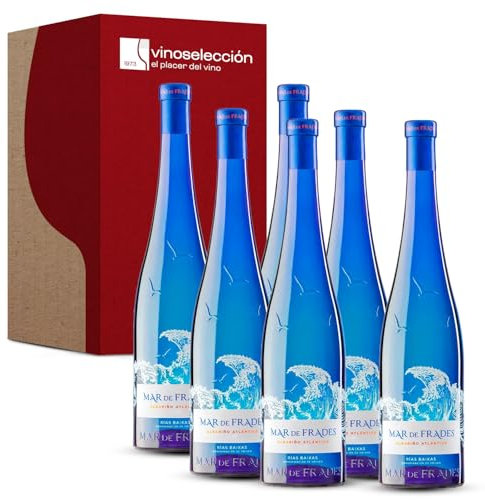 VINOSELECCION - Mar de Frades 2023 - Vino Blanco D.O. Rías Baixas 100% Albariño (Pack 6 Botellas)