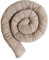 ULLENBOOM Baby Kuschelschlange 300x13 cm Cord Sand (Made in EU) - Kuschelschnecke in vielen Farben und Größen, Bezug: 100% OEKO TEX Baumwolle, Nackenrolle, Ideal als Kuschelkissen