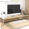 Iiaky Monitorständer Sonoma-Eiche 100x24x13 cm Holzwerkstoff Pc StäNder TischerhöHung Aufsatz