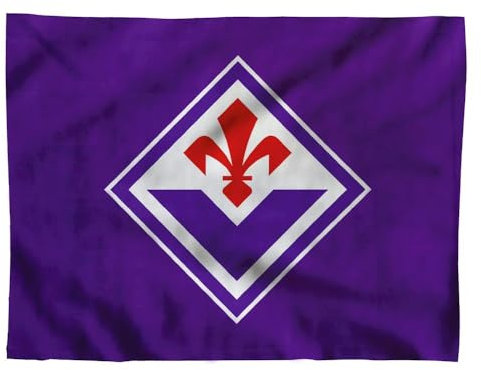 Sfiziosa Bandiera Viola Logo Nuovo Tifoso Fiorentina Misura 90 x140 cm Articolo Ufficiale
