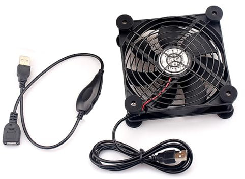 TEMOOUES 120 Mm 5V Ventilateur USB 2000rpm