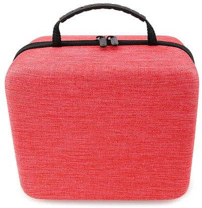 Borsa organizer per giradischi Fisher-Price Rockin, custodia protettiva in EVA di grande capacità, design in tessuto Oxford antiurto, trasportino da viaggio portatile, Rosso, Unisex
