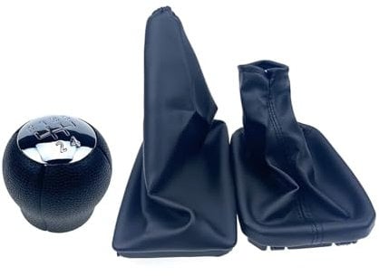 Schaltknäufe Für OPEL Für TIGRA B 2004-2007 2008 2009 2010 2011 2012 Für COMBO C 2001-2007 2008 2009 2010 201 5 Gang Schaltknauf Ledermanschette Handbremse Fall Schaltsack Schaltmanschette(Chrome 3Pcs