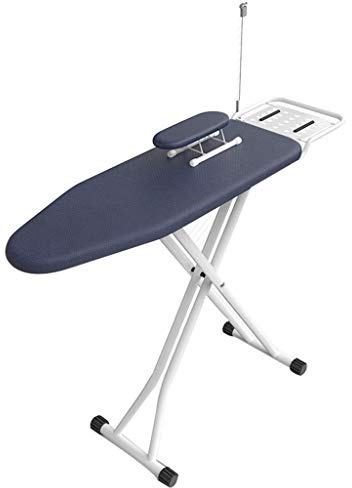 Ironing Board, with Rest Cable Holder Metal Ironing Rack Home Bedroom Living Room Storage Tools Adjustable Height: 70-90CM (Color : D, Size : 1203490cm)