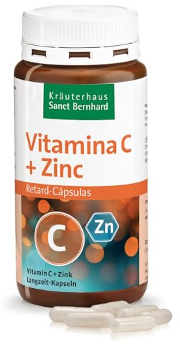 Vitamina C y Zinc de lenta absorción (Efecto Retard) - 180 Cápsulas