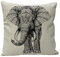 JOTOM Kissenbezug, Geometrische Pfeil Serie Home Office Dekorative Kissenbezug Dekokissen Kissenbezug Platz Dekorative Couch Sofa 45 x 45 cm (Elefant)