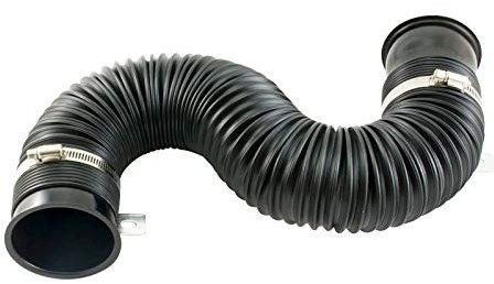 Universal Ansaugrohr flexibel 76mm mit Halter Flexschlauch 3 Ansaugschlauch