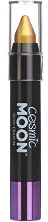 Cosmic Moon - Maquillaje Metálico de Barra de Pintura/Crayón para el Cuerpo y la Cara - 3.5g - ¡Crea fácilmente diseños metálicos como un profesional! - Dorado