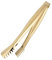 BESTonZON 4 Stücke 15 cm Edelstahl Mini Lebensmittel Servierzange Praktische Eiswürfelzange Brot Clip Home Bar Liefert (YH51-B, Golden)