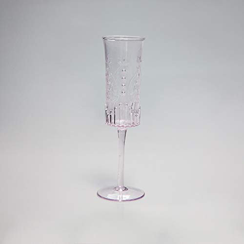 Art Deco Pink Vintage Glasses Wedding Table Home Decor Aesthetics Toasting Flutes Banqueting Events Party Restuarants (Champagne Glass)