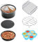 LEMAIC Zubehör für Airfryer Heißluftfritteuse - KINDEN Backblech Springform Grill-Ständer mit Antihaftbeschichtung für XL 3,2 Liters Princess, Philips, Tristar