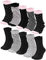 Occulto CALZE DONNA strisce e punteggiate in COTONE (10 PAIA), CALZINI DONNA COTONE in DIVERSI COLORI 39-42 10 Paia | Rosa,Nero