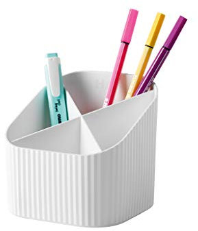 HAN Schreibtischköcher Re-X-LOOP – say yes to 100% recycled, modernes, junges Design für alle Schreibtischutensilien, weiß, 17238-912