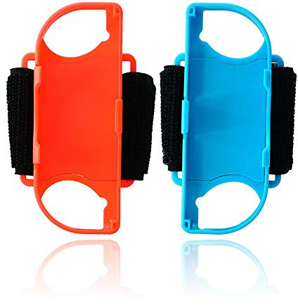 TX 2 Stück Just Dance Verstellbare Armbänder für Nintendo Switch Controller, Armband Sport Straps