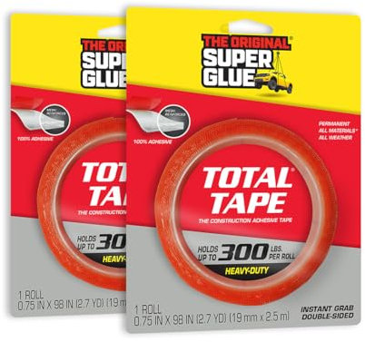 Super Glue - Total Tape Rolls - (Pack of 2)