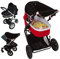 SnoozeShade Original Kinderwagen-Sonnenschutz für Neugeborene, universelle Passform, besser als atmungsaktive Verdunkelungsabdeckung mit UPF50 Plus Schutz, Baby-Einschlafhilfe mit limitierter Auflage