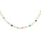 SINGULARU - Collar Crystals Colors. Gargantilla en Plata de Ley 925 con Acabado Baño de Oro de 18 Kt. Cadena de Talla Unica. Joyas para Mujer