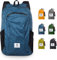 4Monster Faltbarer Rucksack Ultra Leicht, Unisex Tagesrucksack Outdoor, Wasserdichter Wanderrucksack für Camping Wandern Reisen Sport Klettern Radfahren (Blau, 32L)