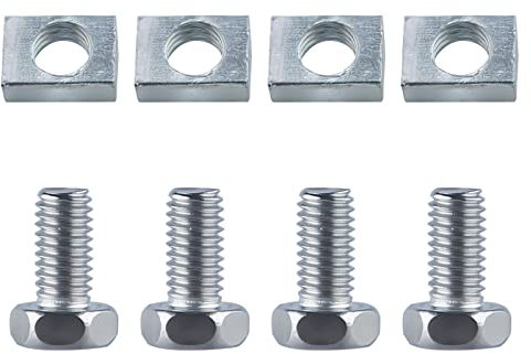 4 Schrauben Muttern für Batterie für Motorrad Roller, Ersatz Schrauben Klemmen für Rollerbatterie Batterie 6mm (Schrauben + Muttern)
