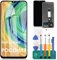 para Redmi Note 9 4G Pantalla para Xiaomi Poco M3 Pantalla LCD para Redmi 9T Digitalizador para Redmi 9 Power Pantalla Táctil(Sin Marco, Negro