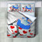 Roadchoice King Duvet Set Coffee And Maiden Pattern Bedding Sets With Zipper, 1 Duvet Cover 220x230 cm（86.6x90.6 in ） with 2 Pillowcases 50x75 cm（19.7x29.5 in） for Adults and Teenagers