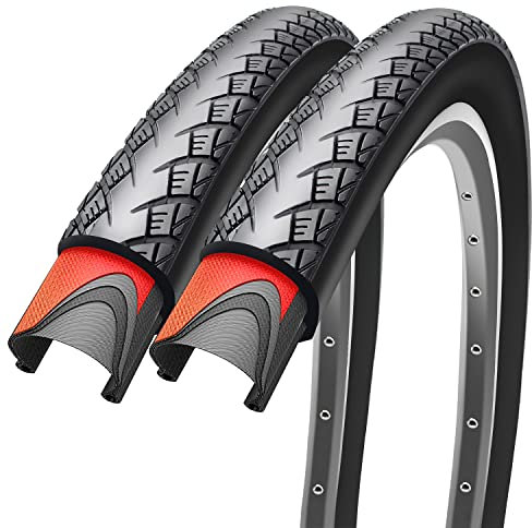 Neumáticos de bicicleta de 700 x 35 C, par de neumáticos de bicicleta de carretera 60 TPI plegables Kevlar de alta calidad fabricados para bicicletas de ciudad (700 x 35 c), paquete de 2